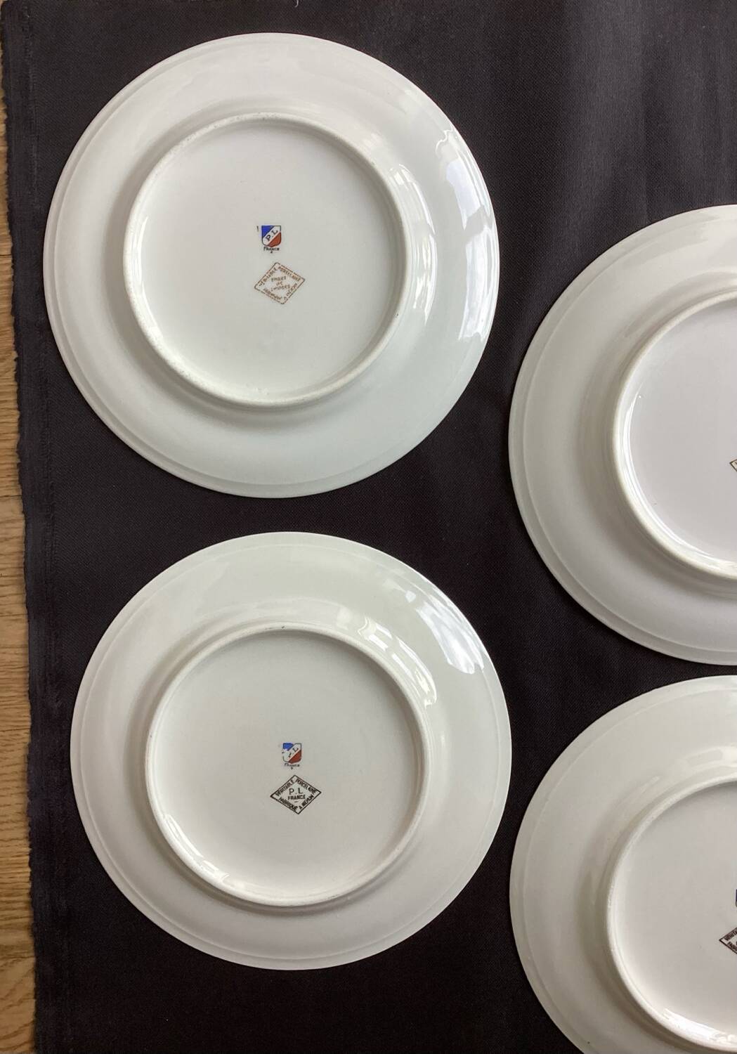 Flat plates PL Emaux Limoges Fafrique Mehun