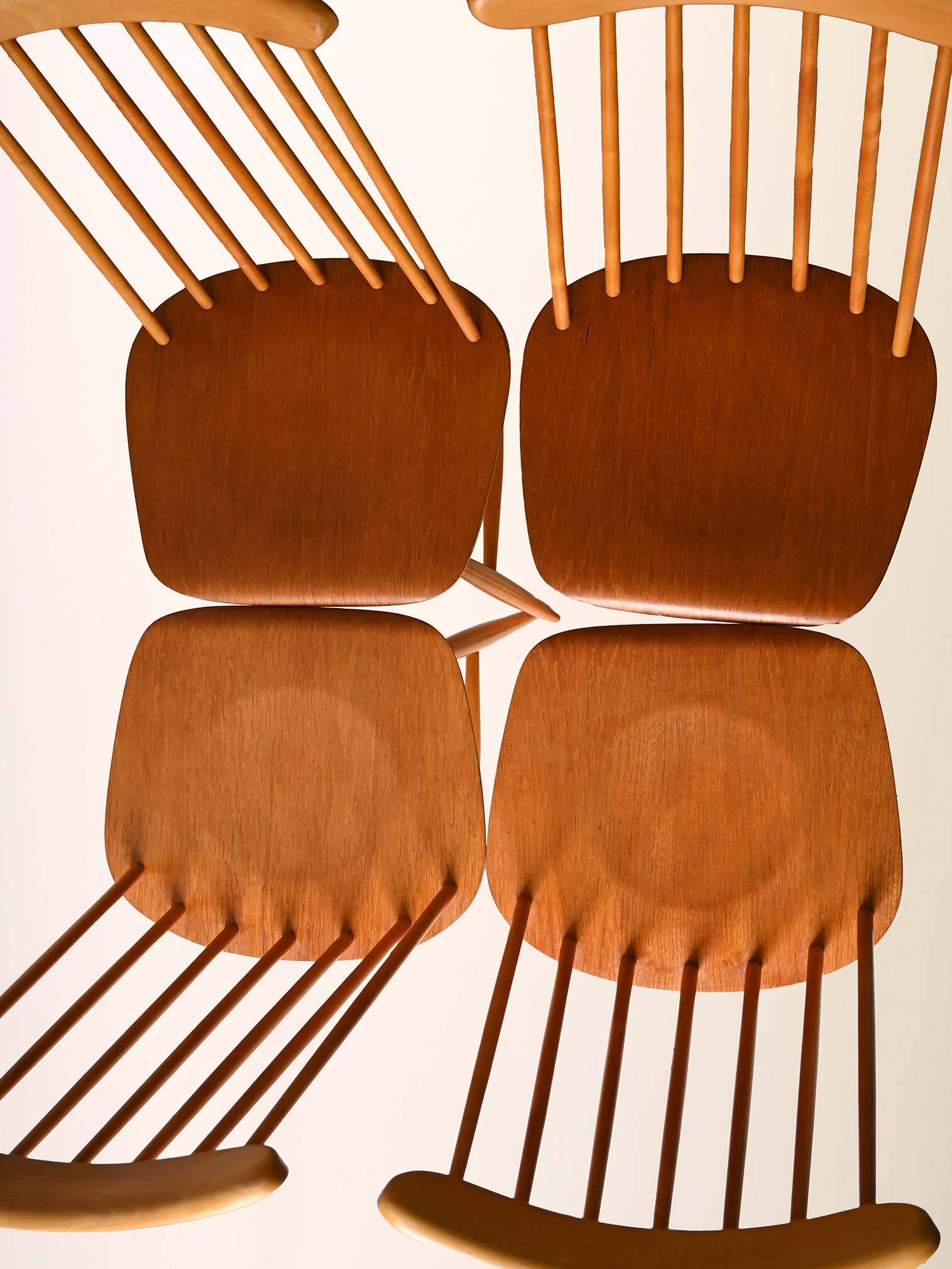 Ensemble de 4 chaises scandinaves Fanett par Ilmari Tapiovaara