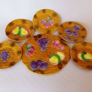 Cake service in slipware Salins les Bains