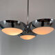 Rare Chrome-Plated Functionalist Chandelier by Zukov, 1940s