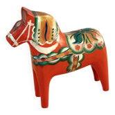 Original Vintage Nils Olsson Dala Horse: Swedish Wooden Folk Art Animal
