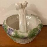 Antique ceramic fruit basket