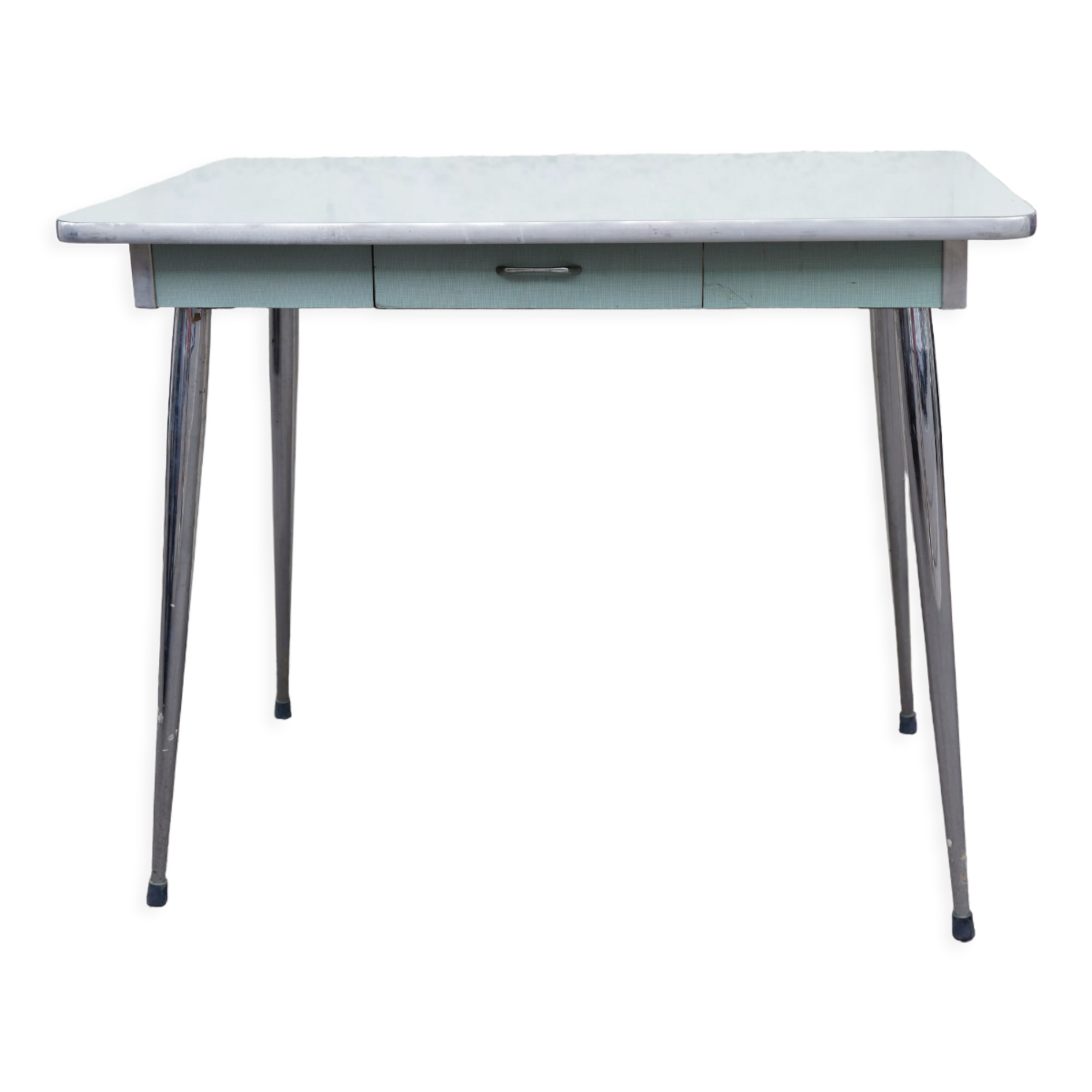 Formica table pattern water green