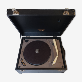 Old electrophone record player "la voix de son maitre" type 150 with notice
