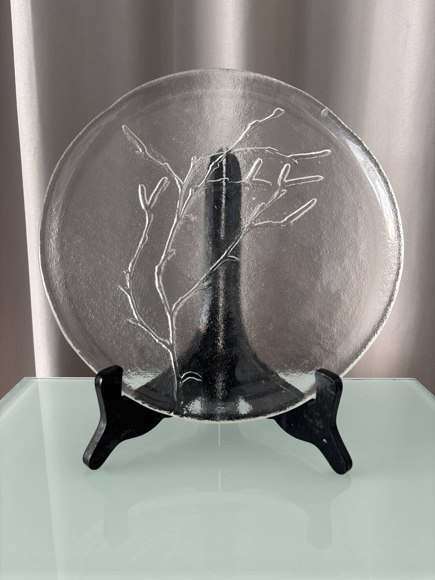 Vintage Humppila ‘Koivunoksa’ Glass Plate by Kaija Aarikka – Finland