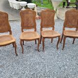4 Louis XV style chairs cannée
