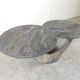 Vintage two tier marble coffee table, 1970s