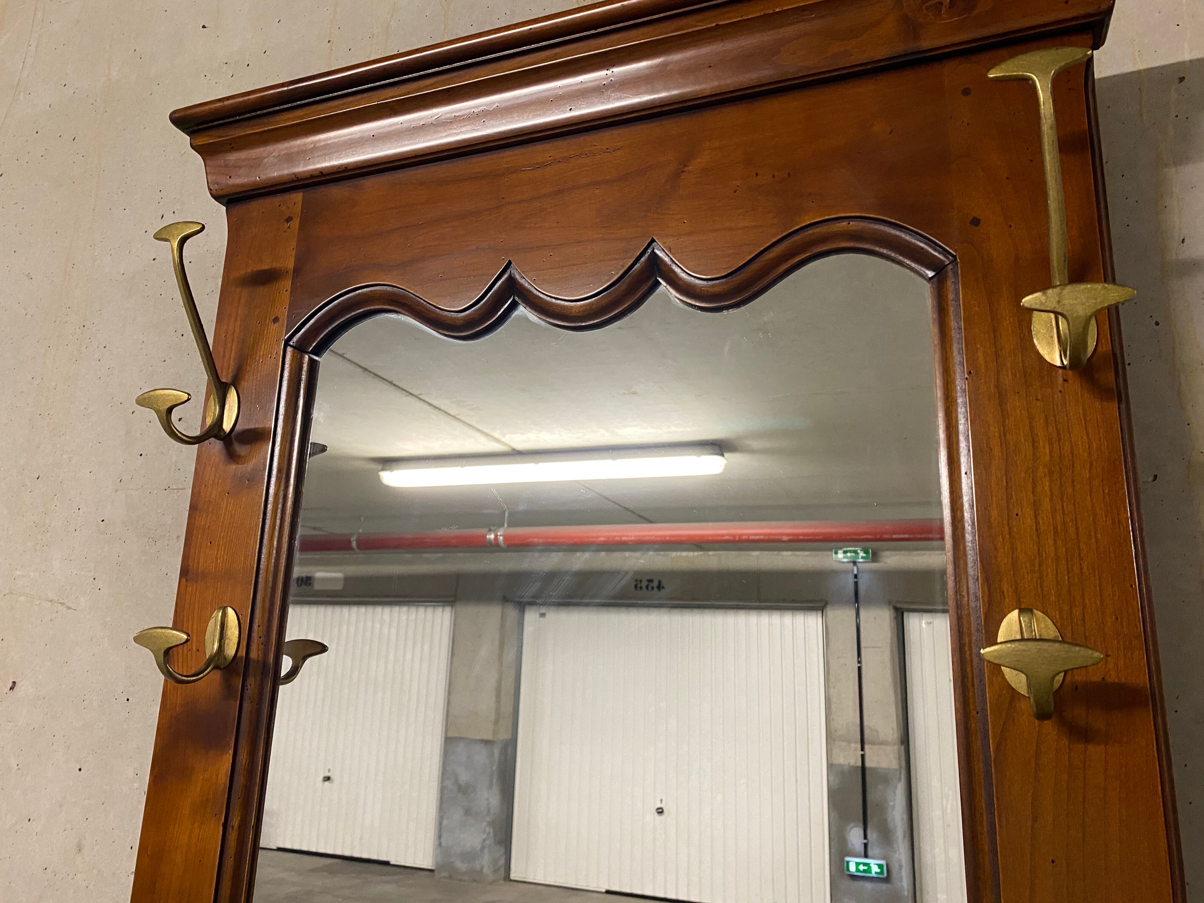 vintage 1970s walnut entrance locker room