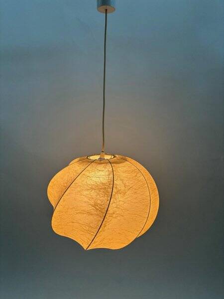 Mid-Century Modern Cocoon Pendant Light, Italy, 1960s