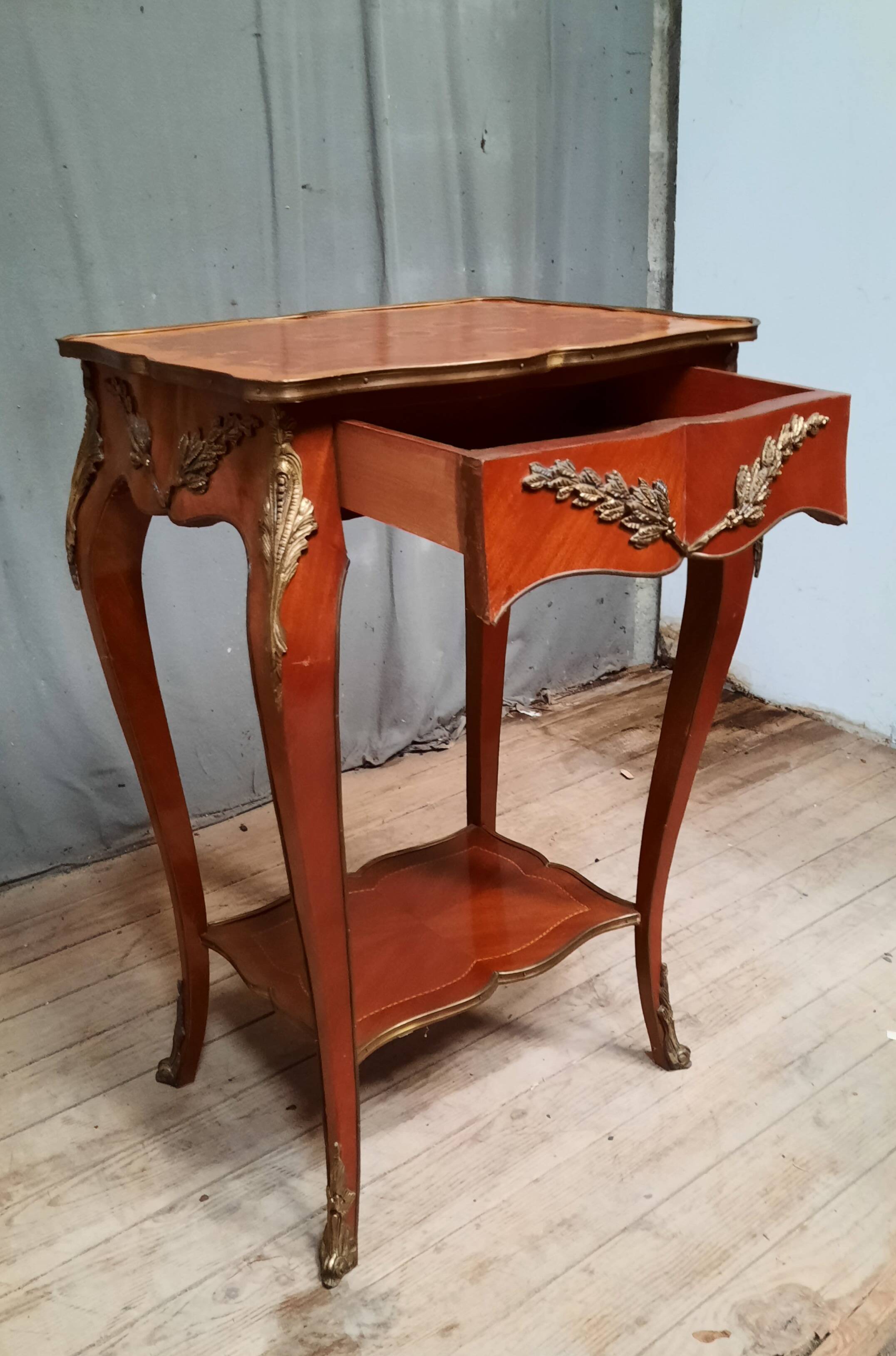 Louis XV style floral center table