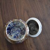 Glazed sandstone sugar bowl Morvan Gaston Gambir 1950