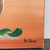 Peinture d’un bouquet / tableau huile sur toile
