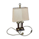 Double column lamp "Le Dauphin" – Turtle shell effect and brass