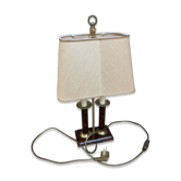 Double column lamp "Le Dauphin" – Turtle shell effect and brass