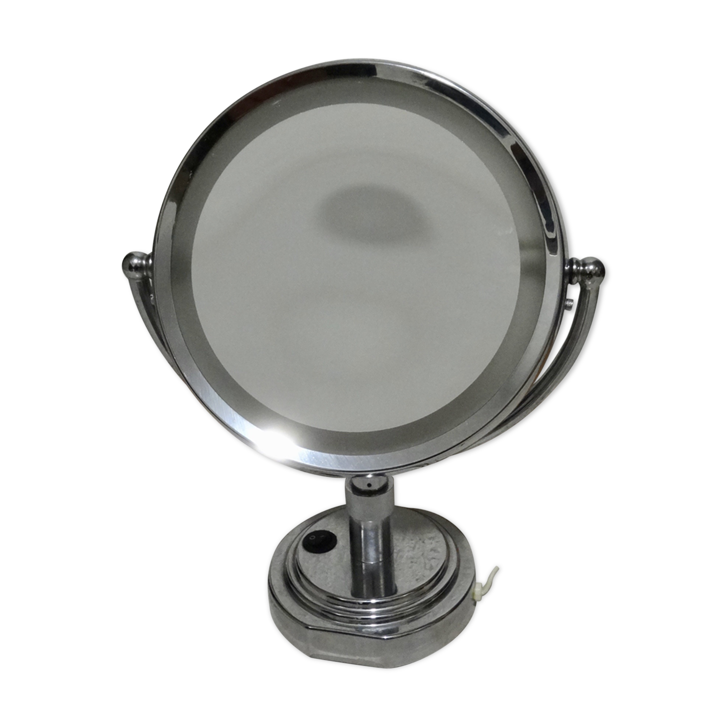 Table with lighting 23x23cm magnifying mirror