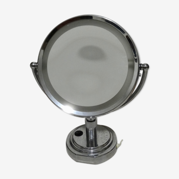 Table with lighting 23x23cm magnifying mirror