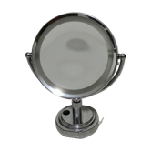 Miroir de table grossissant avec éclairage 23x23cm