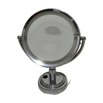 Table with lighting 23x23cm magnifying mirror