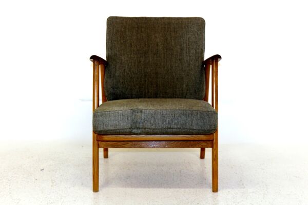 fauteuil compas en chêne Suède 1950