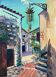 Tableau hsp "village of Eze - the lantern," calade signed ayo (ec. 20th century)