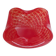 Red bullicante Murano glass catchall signed