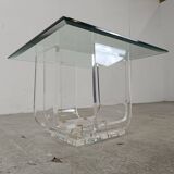 Small lucite coffee table or side table, 1970s