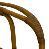 Rattan easy chair by Dirk van Sliedregt Rohe Noordwolde 1960 in the Netherlands