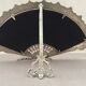 Baroque mirror fan in the Louis XV style, silver bronze Napoleon III