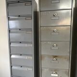 Set of 5 metal cabinet with industrial valves