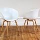 4 fauteuil scandinave Hay "about a chair" blanc