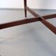 Vintage teak coffee table in 60s-70s style, retro style.