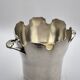 Elegant ice bucket/scoop, silver-plated with square hallmark - A 321