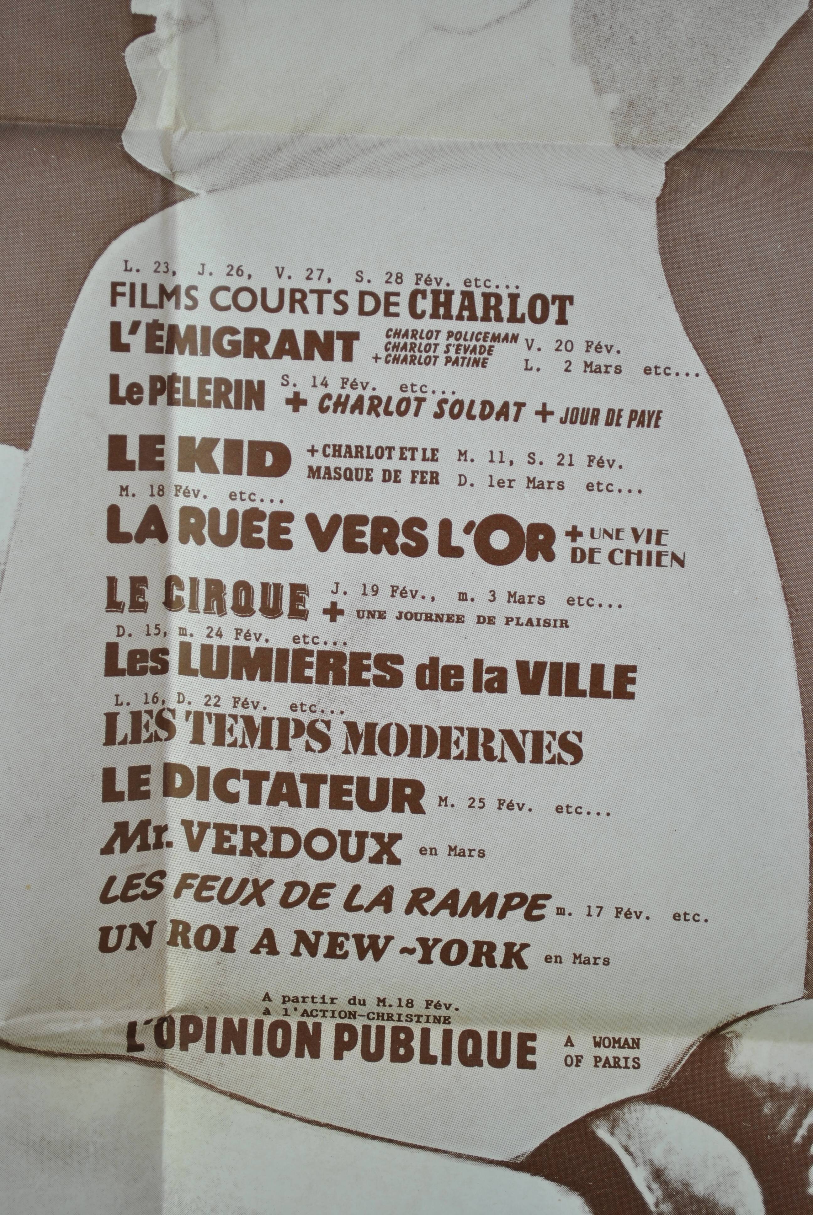 Affiche Tout Chaplin 1987
