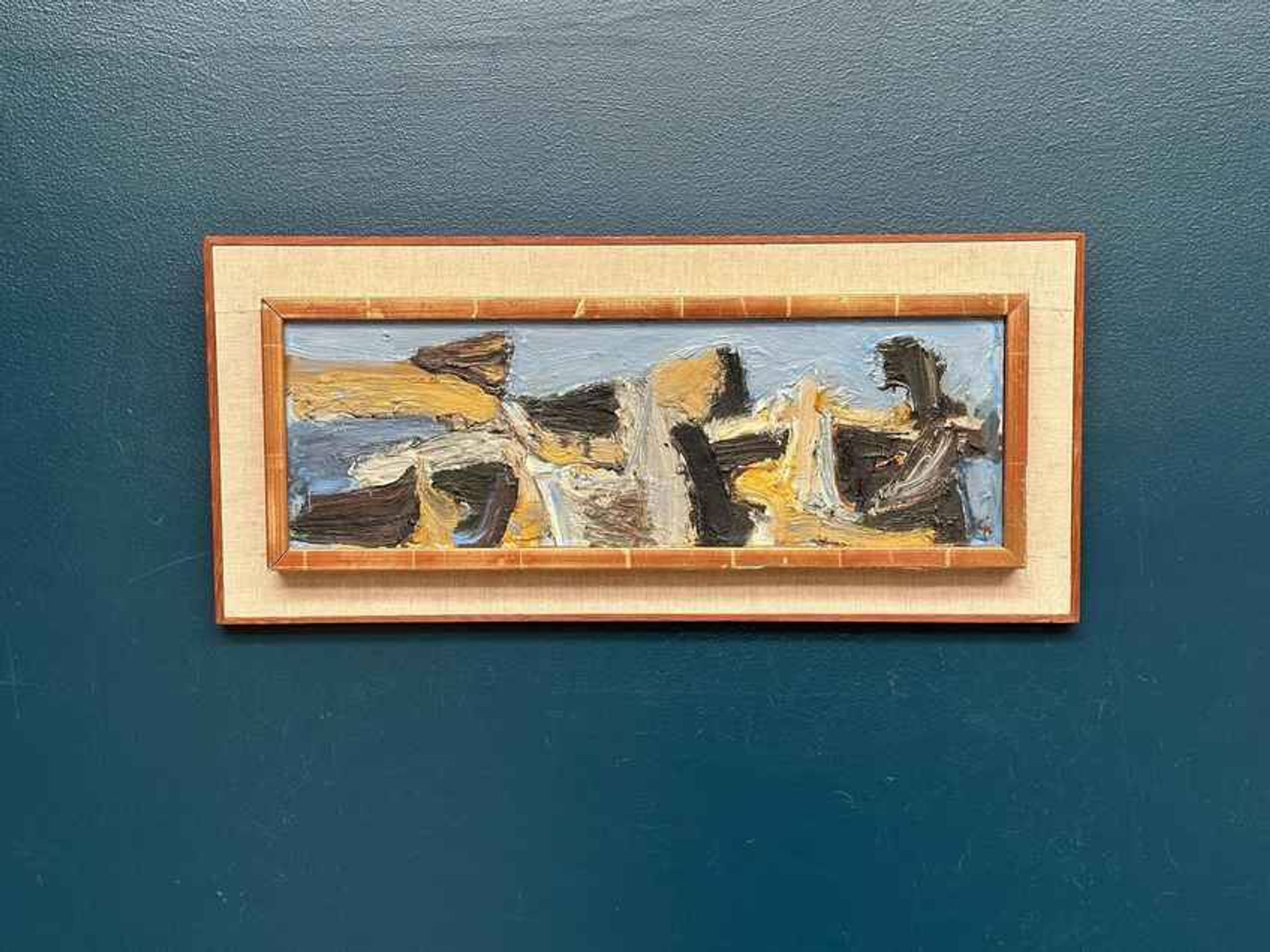Swedish Oil on Panel – “Bird Movement” by Calle Johansson – Vintage