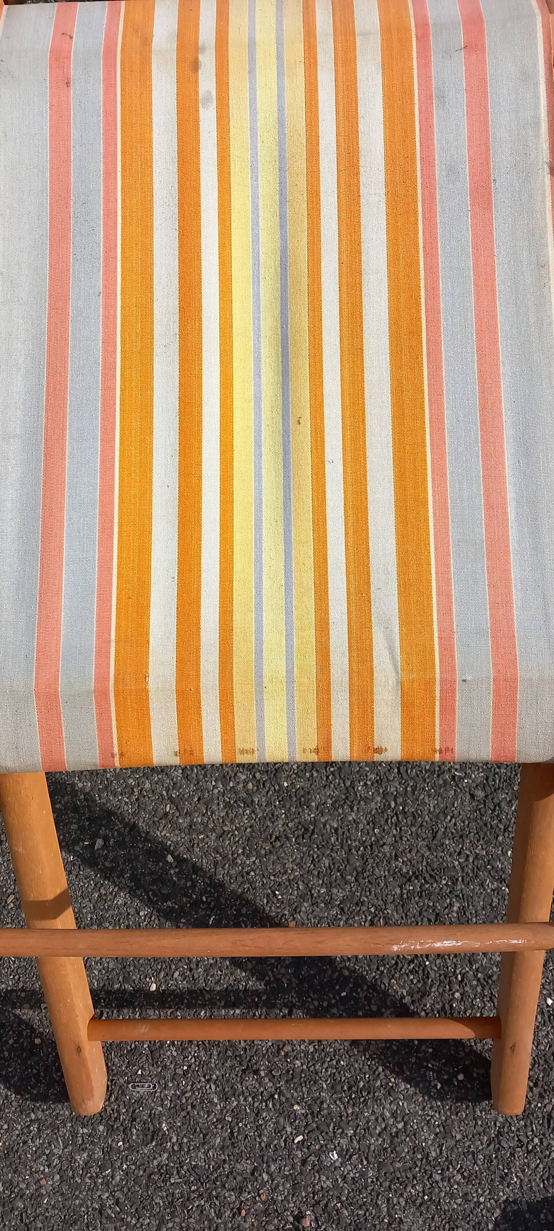 Deck chair, Chilean vintage orange tone