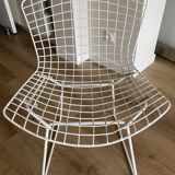 4 chaises blanches Knoll Bertoia
