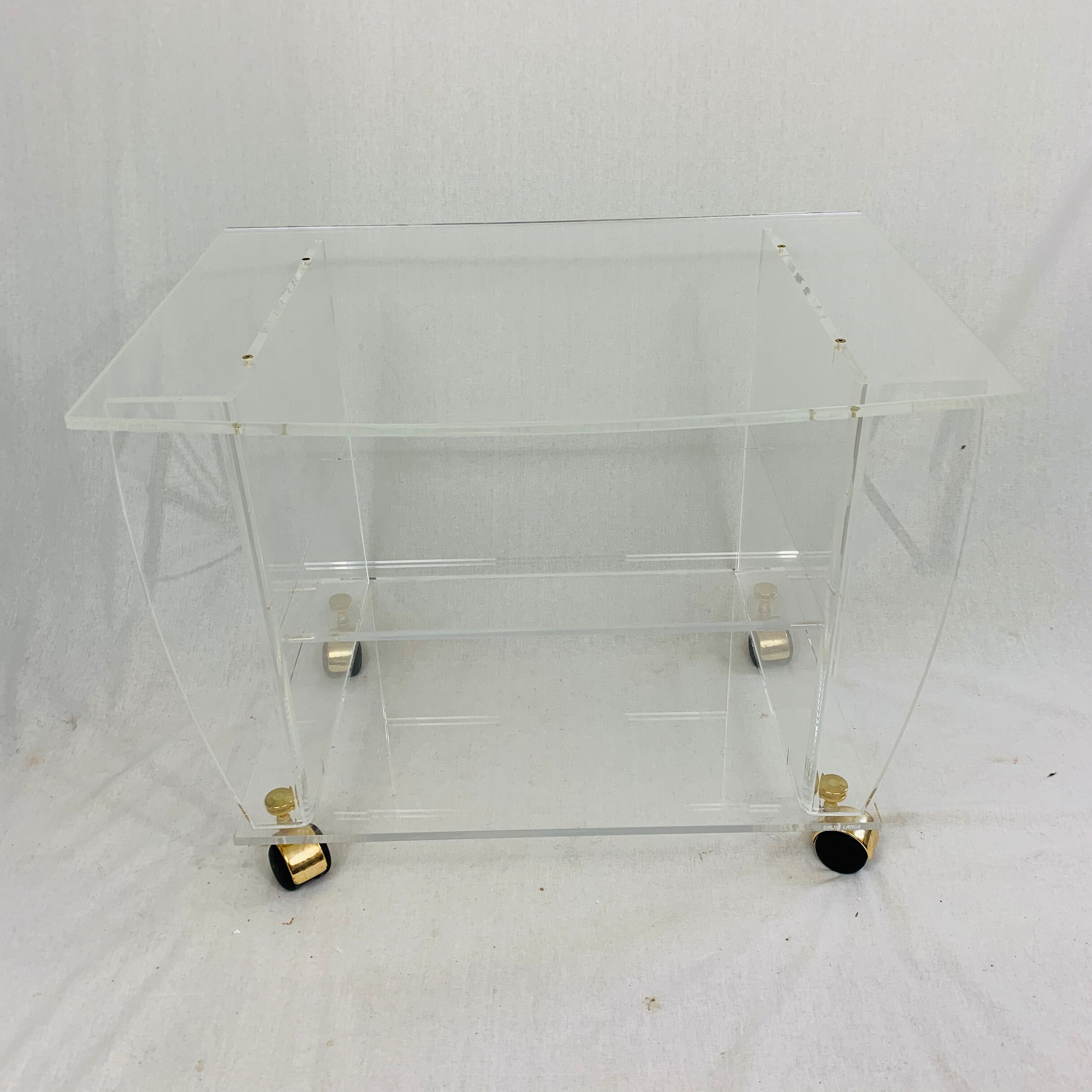 Altuglass plexiglass serving table David Lange