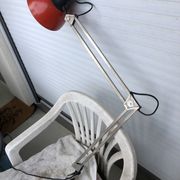 Lampe d'architecte rouge   patented  finlande