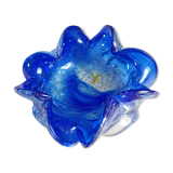 Vintage cobalt blue Murano ashtray