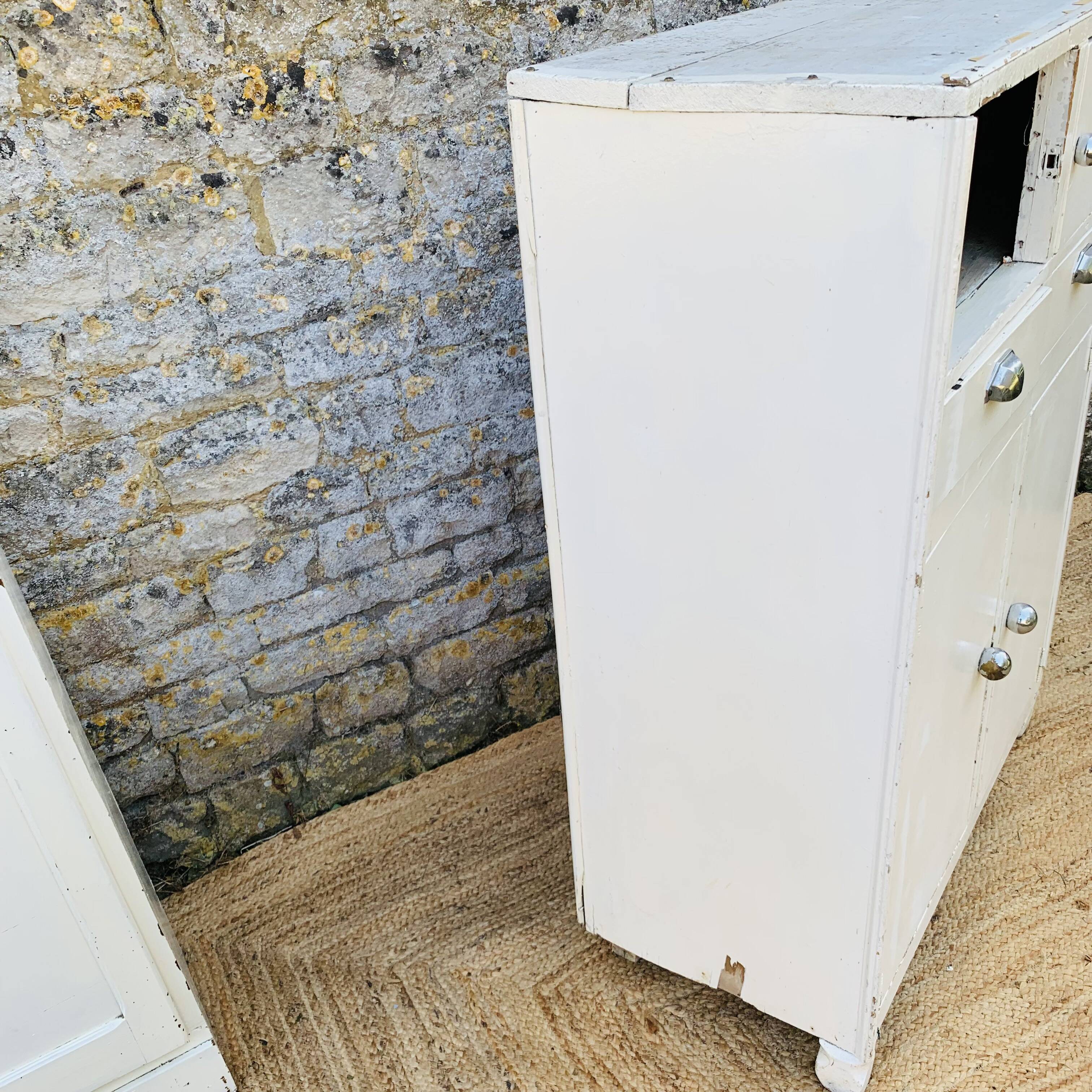 Vintage white sideboard