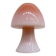 Peil & Putzer pink glass mushroom table lamp, 1970s