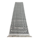 Tapis margoum blanc et gris tissé mains