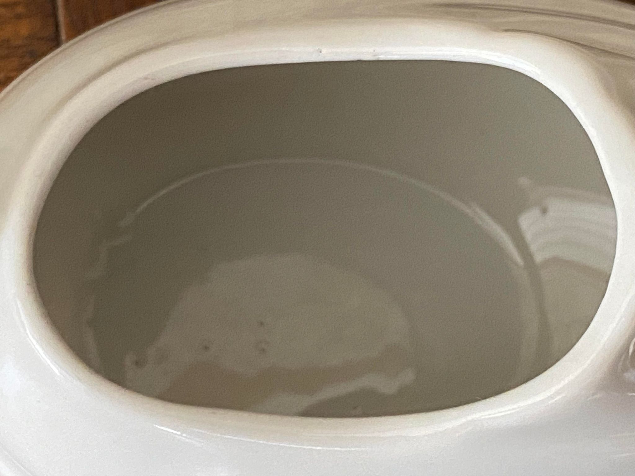 White porcelain saucière