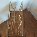 Vintage magazine holder in brass 60s