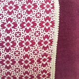 Velvet cushion and fabrics