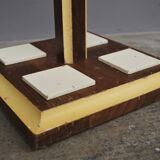 Wooden column coat rack  1965