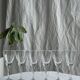 Set of 6 twisted ribbed glass wine glasses