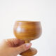 Set of ceramic stemmed glasses 1970