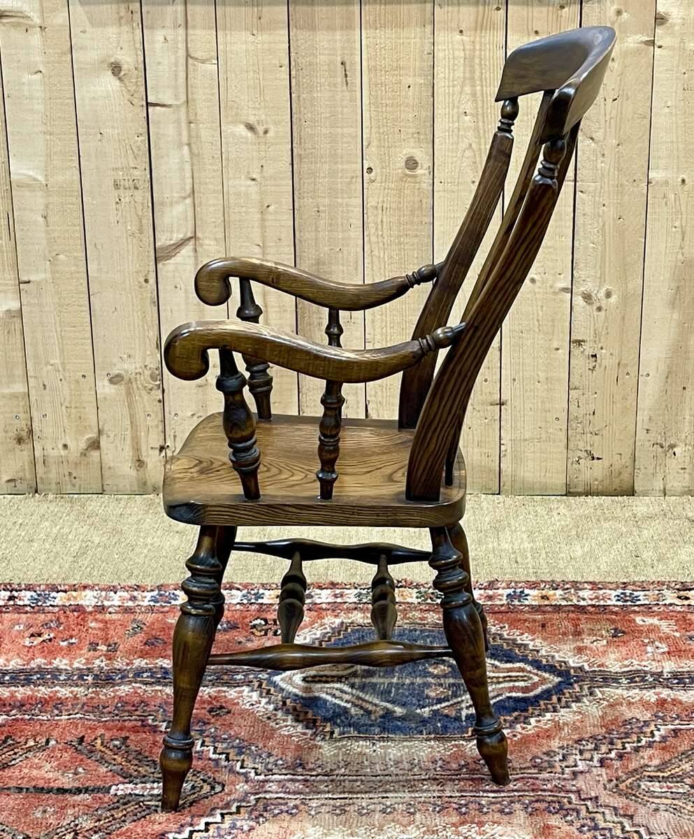 1950s English ash armchair