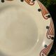 Old earthenware mounted plate, hbcm huguette service